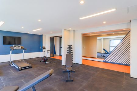 Studio para alugar com 26m², 1 quarto e sem vaga Studio para alugar com 26m², 1 quarto e sem vagaÁrea comum - Academia