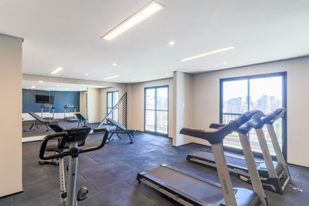 Studio para alugar com 26m², 1 quarto e sem vaga Studio para alugar com 26m², 1 quarto e sem vagaÁrea comum - Academia