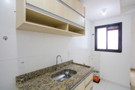 Sala/Cozinha de apartamento à venda com 1 quarto, 41m² em Vila Valparaíso, Santo André