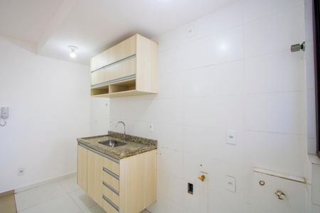 Sala/Cozinha de apartamento à venda com 1 quarto, 41m² em Vila Valparaíso, Santo André