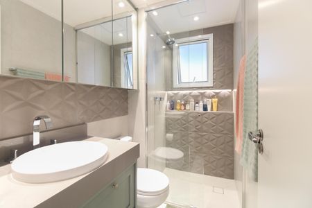 Apartamento à venda com 106m², 3 quartos e 2 vagas Apartamento à venda com 106m², 3 quartos e 2 vagasBanheiro Suíte 1