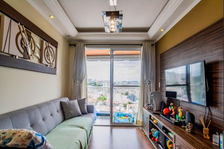 Sala de apartamento à venda com 2 quartos, 60m² em Parque Bandeirante, Santo André