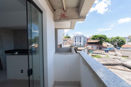 Varanda da Sala de apartamento à venda com 2 quartos, 78m² em Riacho das Pedras, Contagem