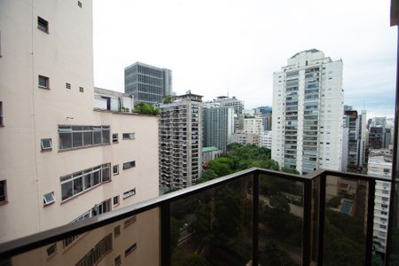 varanda Sala de kitnet/studio para alugar com 1 quarto, 45m² em Jardim Paulista, São Paulo