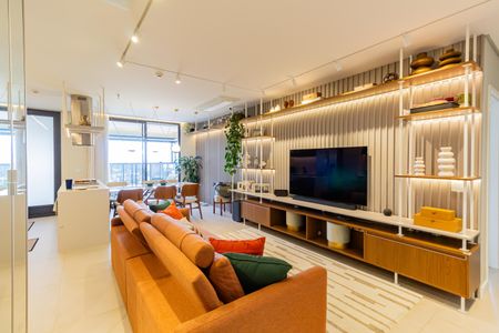 Sala/Cozinha de apartamento à venda com 2 quartos, 105m² em Jardim das Acacias, São Paulo