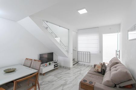 Sala de casa de condomínio à venda com 2 quartos, 81m² em Floramar, Belo Horizonte