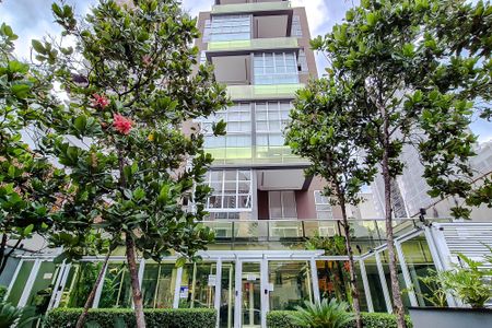 Studio para alugar com 24m², 1 quarto e 1 vagaFachada - Plaquinha