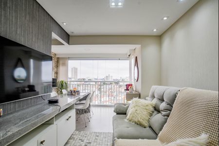 Sala de apartamento à venda com 2 quartos, 63m² em Campestre, Santo André