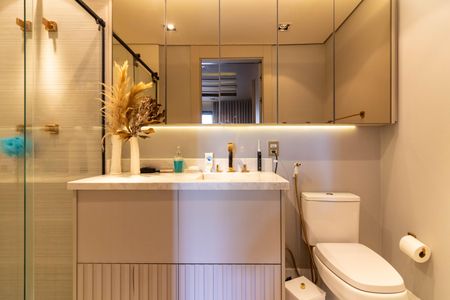 Apartamento para alugar com 92m², 1 quarto e 2 vagasBanheiro da Suíte