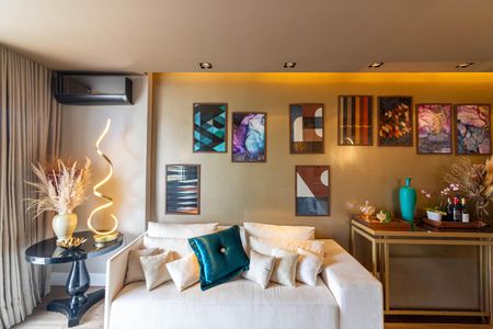 Apartamento para alugar com 92m², 1 quarto e 2 vagasSala