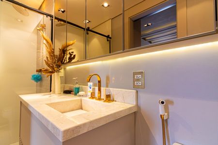 Apartamento para alugar com 92m², 1 quarto e 2 vagasBanheiro da Suíte