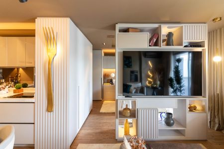 Apartamento para alugar com 92m², 1 quarto e 2 vagasSala