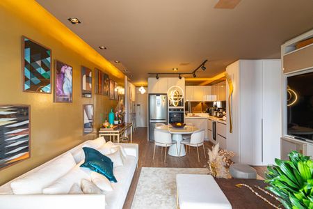 Sala de apartamento para alugar com 1 quarto, 92m² em Vila Nova Conceição, São Paulo