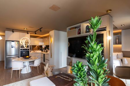 Apartamento para alugar com 92m², 1 quarto e 2 vagasSala