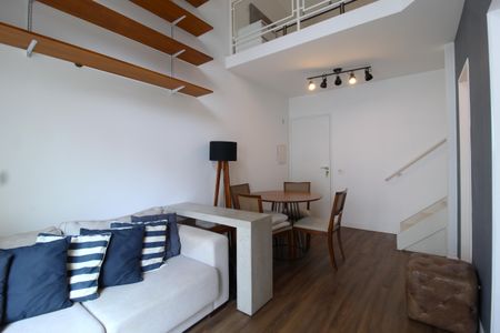 Sala de apartamento para alugar com 1 quarto, 48m² em Moema, São Paulo
