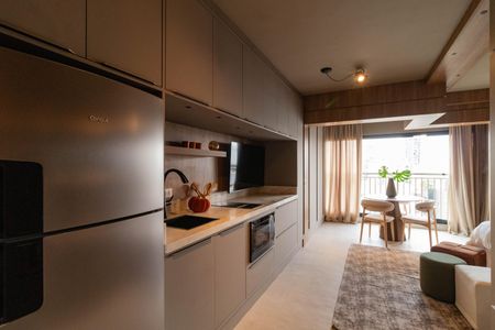Studio à venda com 39m², 1 quarto e sem vagaCozinha
