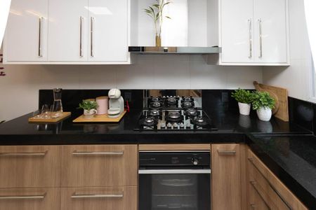 Casa de condomínio à venda com 99m², 2 quartos e 2 vagasCozinha 