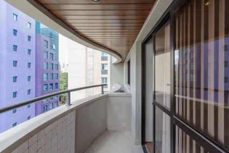 Sacada de apartamento à venda com 1 quarto, 49m² em Indianópolis, São Paulo