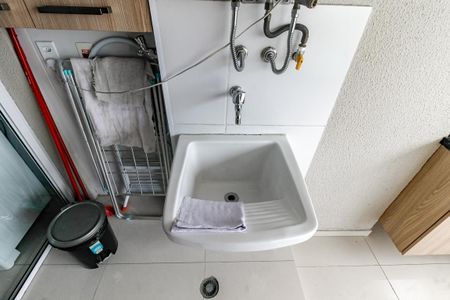 Apartamento para alugar com 50m², 1 quarto e 1 vagaDetalhe da area de serviço