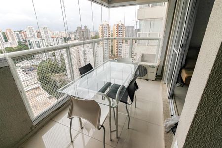 Varanda da Sala de apartamento à venda com 1 quarto, 50m² em Vila Andrade, São Paulo
