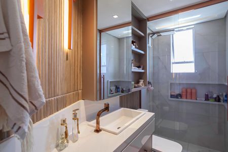 Apartamento à venda com 93m², 3 quartos e 2 vagasBanheiro da suíte