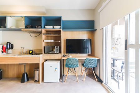 Studio para alugar com 30m², 1 quarto e sem vagaStudio - Quarto / Cozinha