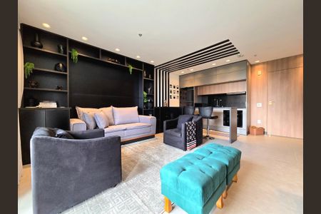 Sala de apartamento para alugar com 1 quarto, 60m² em Vila Olímpia, São Paulo