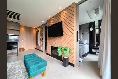 Sala de apartamento para alugar com 1 quarto, 60m² em Vila Olímpia, São Paulo