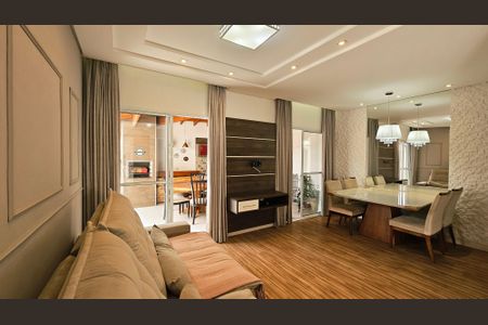 Sala de casa de condomínio para alugar com 3 quartos, 120m² em Cidade Nova, Jundiaí