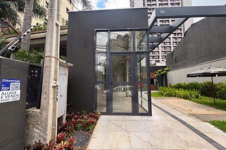 Studio para alugar com 28m², 1 quarto e sem vagafachada do predio