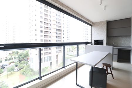 Varanda gourmet de apartamento para alugar com 3 quartos, 151m² em Jardim Karaíba, Uberlândia