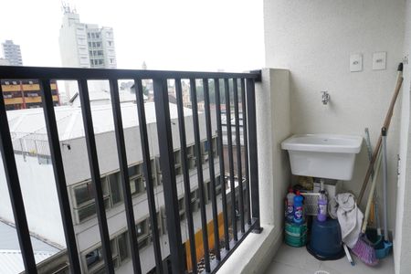 Varanda/Lavanderia de kitnet/studio para alugar com 1 quarto, 23m² em Centro Histórico de São Paulo, São Paulo