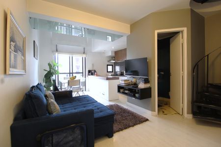 Sala de apartamento à venda com 1 quarto, 56m² em Moema, São Paulo