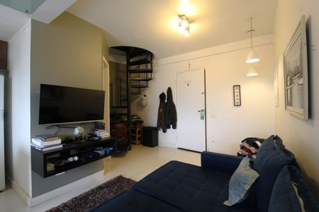 Sala de apartamento à venda com 1 quarto, 56m² em Moema, São Paulo