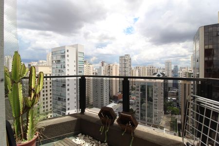 Varanda de apartamento à venda com 1 quarto, 56m² em Moema, São Paulo