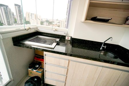 Apartamento à venda com 63m², 2 quartos e 1 vagaPia e churrasqueira