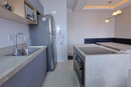 Cozinha de apartamento para alugar com 2 quartos, 65m² em Vila Rosa, Goiânia