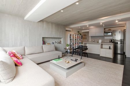 Sala de apartamento à venda com 1 quarto, 84m² em Cidade Monções, São Paulo