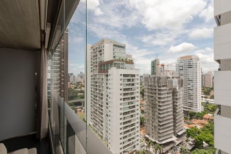 Vista da Sala de apartamento à venda com 1 quarto, 84m² em Cidade Monções, São Paulo