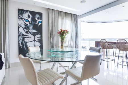 Sala de Jantar de apartamento à venda com 3 quartos, 165m² em Alphaville Nova Lima, Nova Lima