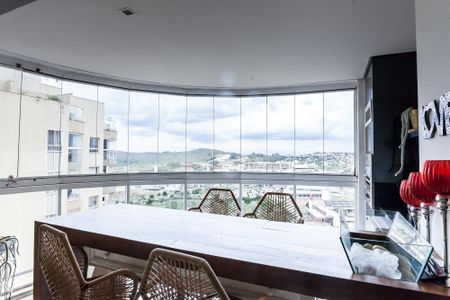 Varanda da Sala de apartamento à venda com 3 quartos, 165m² em Alphaville Nova Lima, Nova Lima