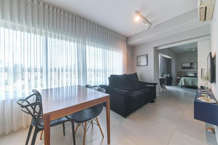 Sala de apartamento à venda com 1 quarto, 57m² em Brooklin, São Paulo