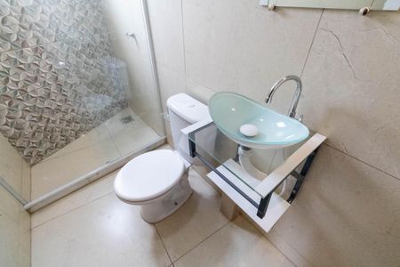 Banheiro de kitnet/studio para alugar com 1 quarto, 30m² em Campo Grande, Rio de Janeiro