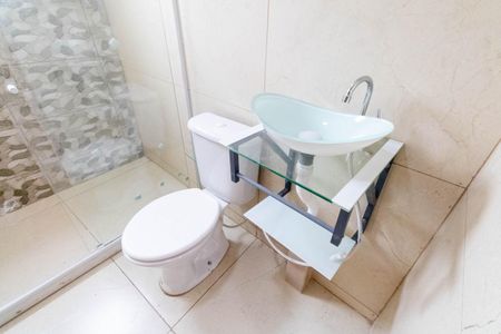 Banheiro de kitnet/studio para alugar com 1 quarto, 35m² em Campo Grande, Rio de Janeiro