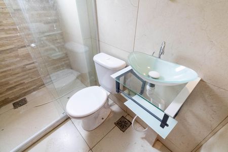 Banheiro de kitnet/studio para alugar com 1 quarto, 30m² em Campo Grande, Rio de Janeiro