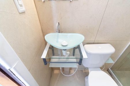 Banheiro de kitnet/studio para alugar com 1 quarto, 32m² em Campo Grande, Rio de Janeiro
