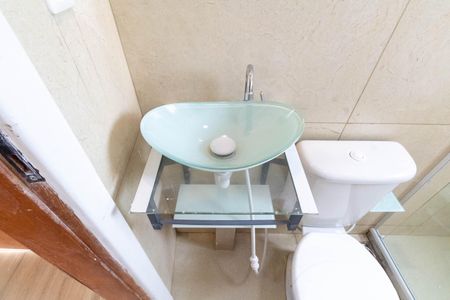 Banheiro de kitnet/studio para alugar com 1 quarto, 32m² em Campo Grande, Rio de Janeiro