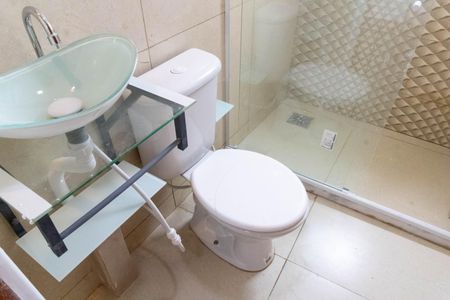 Banheiro de kitnet/studio para alugar com 1 quarto, 32m² em Campo Grande, Rio de Janeiro