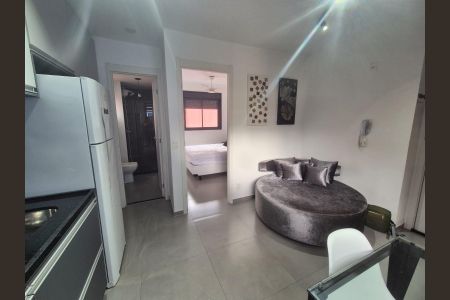 Sala/Cozinha de kitnet/studio à venda com 1 quarto, 24m² em Vila Buarque, São Paulo