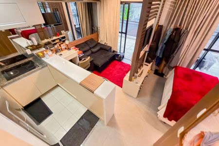 Apartamento para alugar com 43m², 1 quarto e 2 vagasSala